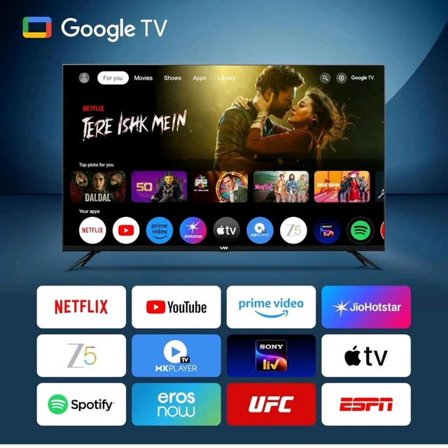Visit the Visio World Store
4.1
4.1 out of 5 stars
(2,654)
VW Visio World 140 cm (55 inches) Smartchoice Pro Series 4K Ultra HD Smart QLED Google TV VW55GQ2