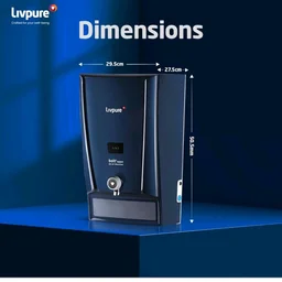 Livpure Bolt+Copper+RO+UF+Mineraliser, 80% Water Savings, 7 L tank, Water Purifier for home (Blue) Suitable for Municipal, Tanker, Borewell water