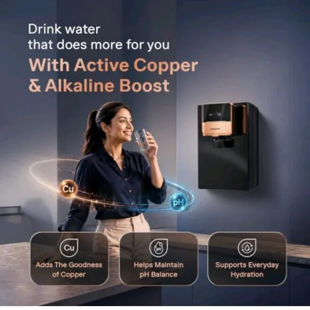 Aquaguard Enrich Ritz Pro RO+UV+Copper+Alkaline Water Purifier
India’s 1st 4-Year Unconditional Warranty|Smart Purifier & TDS Display|Stainless Steel Tank|No AMC Required|Zero Hidden Costs
600+ bought in past month