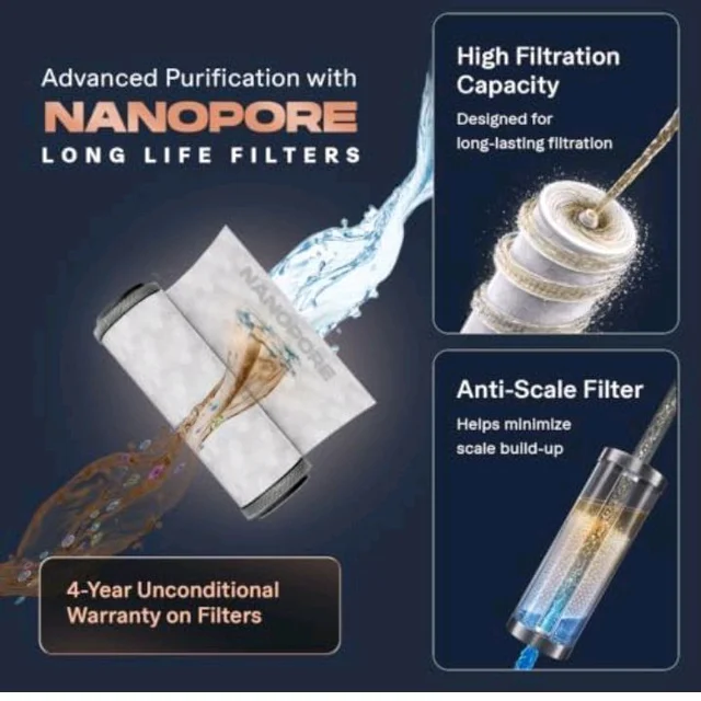 Aquaguard Enrich Ritz Pro RO+UV+Copper+Alkaline Water Purifier
India’s 1st 4-Year Unconditional Warranty|Smart Purifier & TDS Display|Stainless Steel Tank|No AMC Required|Zero Hidden Costs
600+ bought in past month