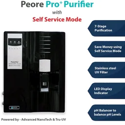 Pro Plus-80 NF + UV Water Purifier | Retains Healthy Minerals and Saves Water | NanoFiltration Better than RO | Self Service Mode | Black (For TDS 500 to 1000)