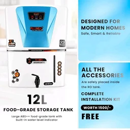 Proven Jupiter RO Water Purifier 12L RO+UV+UF with Copper & Zinc
12L storage, RO+UV+UF purification, Copper & Zinc, TDS Adjuster, ISI certified; Made in India for home use.