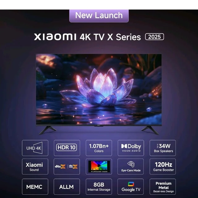 Xiaomi (108 cm) 43 inch Smartchoice X 4K Ultra HD Smart | Dolby Vision | Eye Care Mode | Google TV | L43MB-AIN
