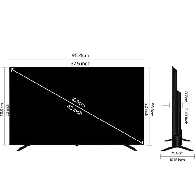 Lumio Vision 7 2026 109cm (43 inches) 4K Ultra HD Smart QLED Google TV FTW1-ADSJ