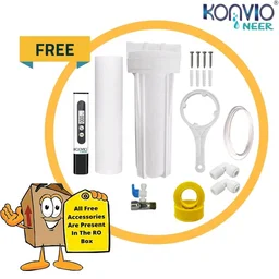 Konvio Neer Elixir RO UV UF TDS Water Purifier with 15L Storage
Advanced RO, UV and UF water purifier with TDS adjuster, 15L storage and wall-mount design for