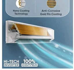 Sharp 0.95 Ton 3 star, New Star Rated,Split AC (4 Way Swing, 100% copper, Hi-Tech Inverter Compressor, 7in1 Convertible, Turbo cool, Dust filter) - AH-SI12V3B-GCN, White