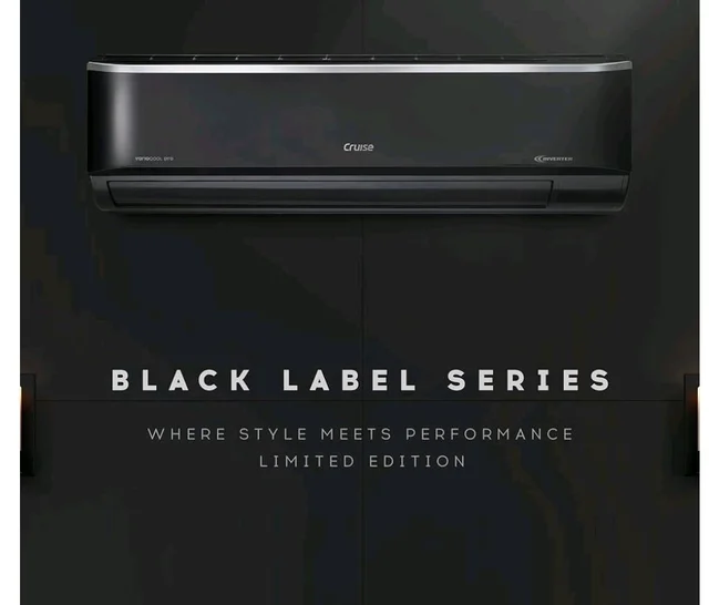 Cruise 1.6 Ton 3 Star Inverter Split AC (CWCVBM-VP3F193BL, Piano Black)
Heavy Duty Cooling at 55°C, 2026 Model, Long Airflow, 100% Copper, Convertible 5-in-1, 4-Way Swing, PM 2.5 Filter
