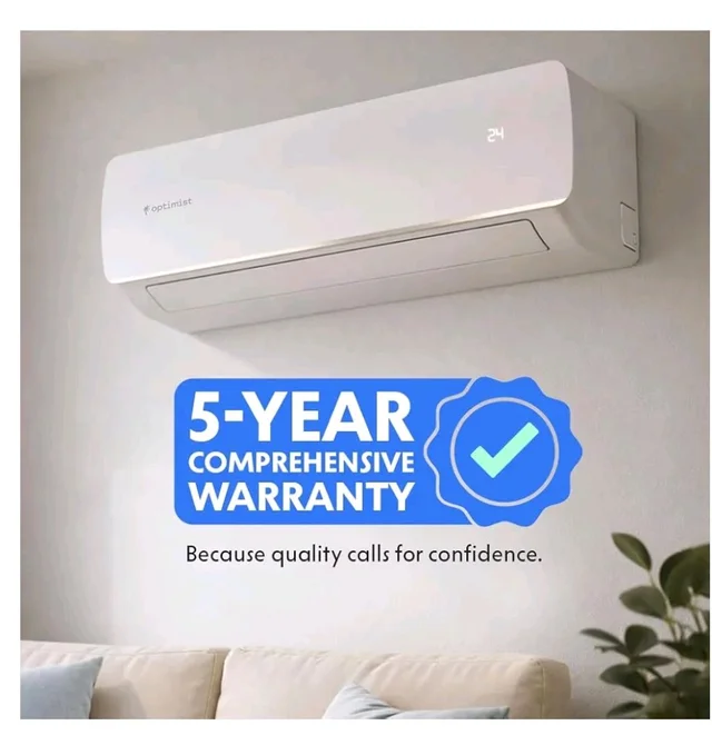Optimist 1.39 T 5Star WiFi Inverter Split AC | Lowest Bill ISEER 6.05 | 5-Yr Comp Warranty | 50°C Tested Cooling | Turbo+ up to 1.9Ton Cooling | In-App Gas Level Indicator(ODU-SUHC48ZV, IDU- SEHC48ZV)