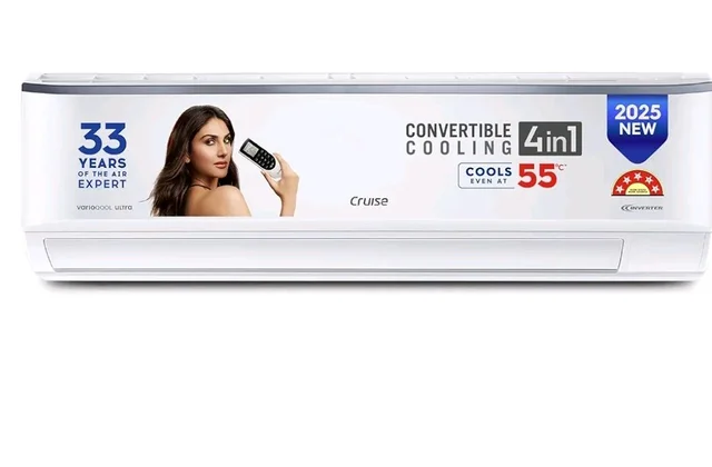 Cruise 2 Ton 5 Star Heavy Duty Inverter Split AC (CWCVBJ-VU5F245)
Fast Cooling at 55 °C, 100% Copper, Convertible 4-in-1, 4-Way Swing, Long Air Throw, XL Blower Design, PM 2.5, Anti-Rust Tech