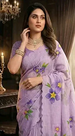 C J Enterprise Women’s Pure Soft Cotton Saree Linen Silk Sarees For Wedding
50+ bought in past month