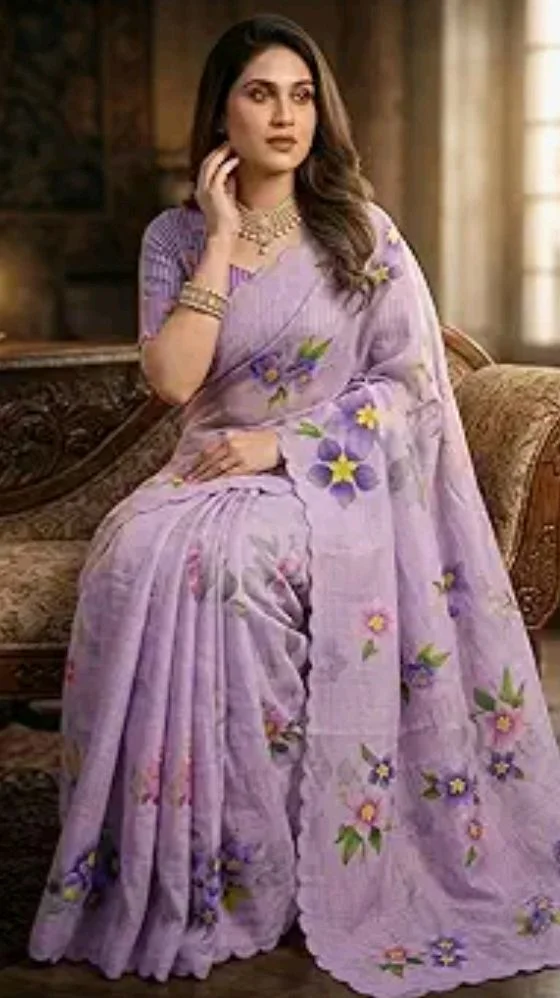 C J Enterprise Women’s Pure Soft Cotton Saree Linen Silk Sarees For Wedding
50+ bought in past month