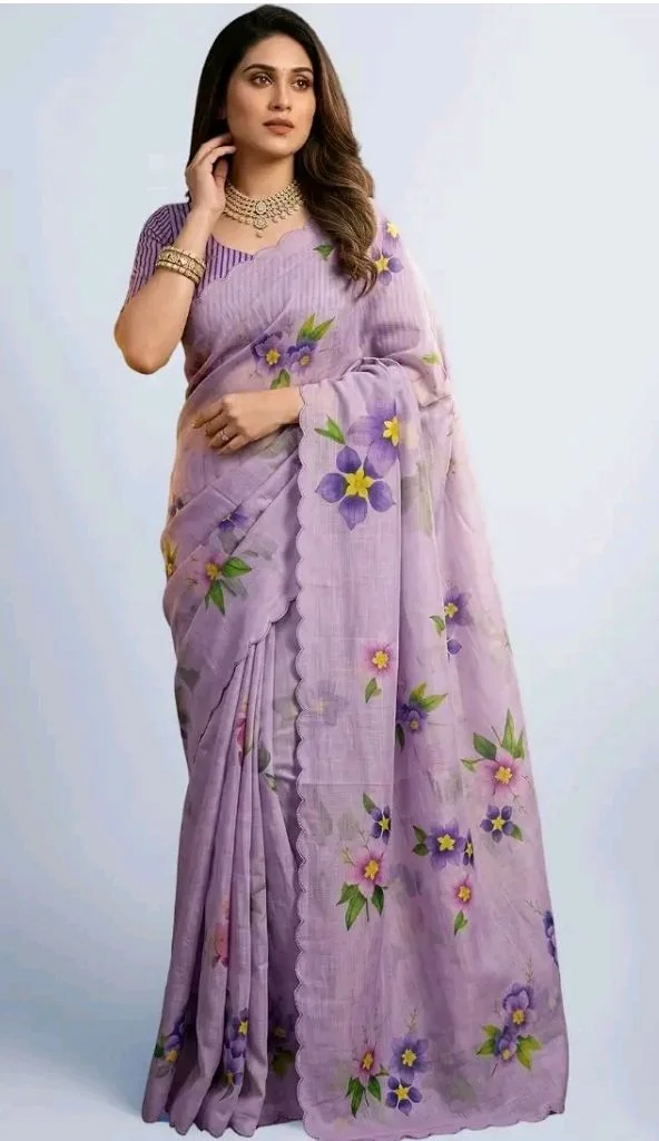 C J Enterprise Women’s Pure Soft Cotton Saree Linen Silk Sarees For Wedding
50+ bought in past month