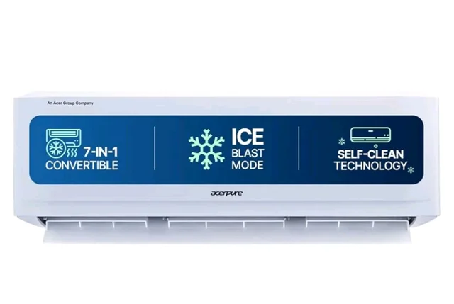 Acerpure Chill Neo 1.5 Ton 3 star, 5280W Max Cooling Capacity, Split AC (Copper, 4 Way Swing, 7 in1, Ice blast mode, Auto Clean, Dust Filter, Inverter, sleep_mode, AC5IPG61.5TN3W48W, White)