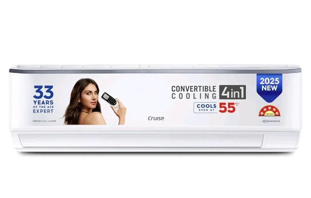 Cruise 2 Ton 5 Star Heavy Duty Inverter Split AC (CWCVBJ-VU5F245)
Fast Cooling at 55 °C, 100% Copper, Convertible 4-in-1, 4-Way Swing, Long Air Throw, XL Blower Design, PM 2.5, Anti-Rust Tech