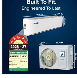 Blue Star 1.5 Ton 5 Star,New Star Rated, Wi-Fi Smart Inverter Split AC (Copper, AI Pro+, 4-Way Swing, DigiQ Hepta Sensor, Blue Fins,Turbo Cool, Self Clean Technology (IC518ZXUS, White))