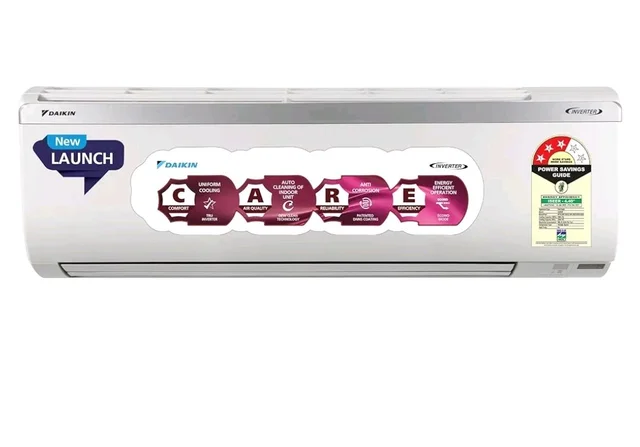 the DAIKIN Store
3.9
3.9 out of 5 stars
(884)
Daikin 1.5 Ton 3 Star, New Star rated, Inverter Split AC (Copper, PM2.5 Filter, MTKL50XV16, White)