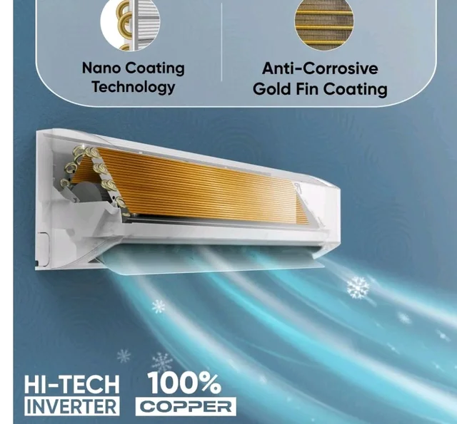 Sharp 0.95 Ton 3 star, New Star Rated,Split AC (4 Way Swing, 100% copper, Hi-Tech Inverter Compressor, 7in1 Convertible, Turbo cool, Dust filter) - AH-SI12V3B-GCN, White