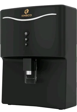 Kinsco Aqua Curvv ISI Mark Copper Zinc Alkaline Mineral RO 8 L RO + UF + UV + Copper + Alkaline + Mineralizer Water Purifier (Black)