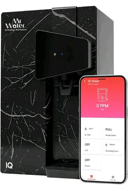 Mr. Water IQ Smart Water Purifier,RO+ UV+ COPPER+ ZINC+ B12 ALKALINE | IoT Enabled with Mobile App | 8.5L Storage | TDS Control | ISI Certified
37%
off
Product Images and Videos (AI-Generated Alt Text)