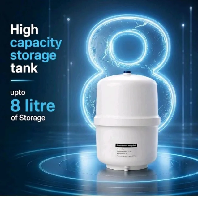Fonix Compact Under Sink Water Purifier | RO+UV+UF+TDS Adjuster | Zinc + Alkaline + Copper | 8L Pressurized Tank | High-Speed Purification | Inbuilt Pressure Pump