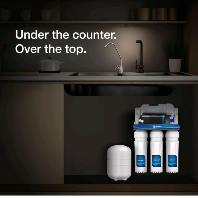 AO Smith X5 Under The Counter/Sink Water Purifier for home | Copper Fortified Mineralizer | Compact | High-speed Purification | 1-Year Comprehensive Warranty
