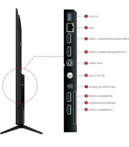 iFFALCON 189 cm (75 Inches) 4K UHD Smart LED Google TV | 144Hz VRR | 3GB RAM | Dolby Vision & Atmos | Game Master | 75U75