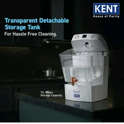 KENT Pearl IoT RO Water Purifier | 1 Yr Warranty + 3 Yrs Free Service* | RO+UV+UF+Alkaline+Copper+TDS Control | IoT Enabled | 11L Transparent Detchable Tank| Ideal For Borewell/Tanker/Municipal Water