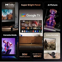 Hisense 126 cm (50 inches) E6S Series 4K Ultra HD Smart LED Google TV 50E6S