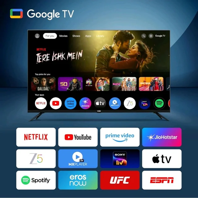 VW Visio World 140 cm (55 inches) Smartchoice Pro Series 4K Ultra HD Smart QLED Google TV VW55GQ2