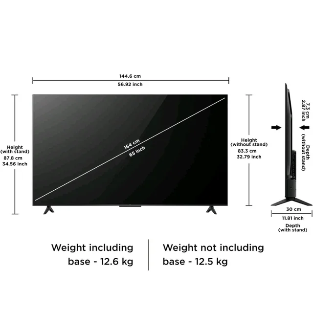iFFALCON 164 cm (65 Inches) 4K UHD Smart LED Google TV | 120Hz VRR | Dolby Vision & Atmos | Game Master | 65U65