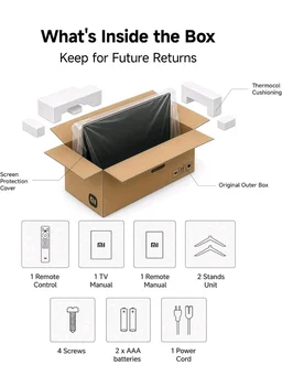 Brand: Xiaomi
3.9
3.9 out of 5 stars
(108)
Xiaomi (108 cm) 43 inch FX 4K QD-Mini LED Smart | Full Array Local Dimming | HDR10+ | Fire TV | L43MC-FSMIN