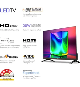 Visit the Visio World Store
3.8
3.8 out of 5 stars
(3,034)
VW 60 cm (24 inches) Premium Series HD Ready LED TV VW24A (Black)