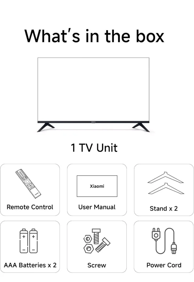 Brand: Xiaomi
4.2
4.2 out of 5 stars
(2,220)
Xiaomi (108 cm) 43 inch FX Pro 4K QLED Smart | HDR10+ | 30W Box Speakers | Filmmaker Mode | Fire TV | L43MB-FPIN