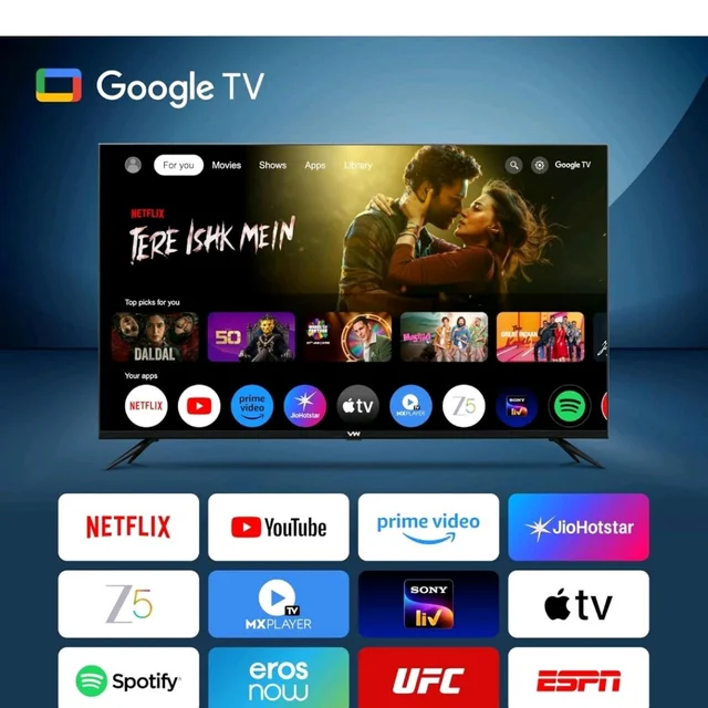 VW Visio World 109 cm (43 inches) Smartchoice Pro Series 4K Ultra HD Smart QLED Google TV VW43GQ2