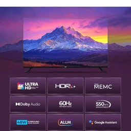VW Visio World 109 cm (43 inches) Smartchoice Pro Series 4K Ultra HD Smart QLED Google TV VW43GQ2