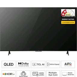 4.1
4.1 out of 5 stars
(151)
TCL 108 cm (43 inches) Smartchoice 4K Ultra HD Smart QLED Google TV | HDR 10+ | Dolby Vision & Atmos | 30W Speaker Output | Game Master | 43T6D
