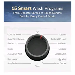 Bosch 8 kg 5 Star Front Load Fully-Automatic Washing Machine, AI ActiveWater, 15 Wash Programs, Removes 99.9% Germs with Steam, No Tangle or Wrinkle,White, WAJ28260IN