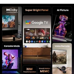 Hisense 108 cm (43 inches) E6S Series 4K Ultra HD Smart LED Google TV 43E6S
Amazon's Choice