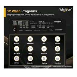 Whirlpool 10 Kg 5 Star MAGIC CLEAN BW PRO Heater Fully Automatic Top Load Washing Machine (MAGIC CLEAN BW PRO H 10 KG Mn GREY 10YMW with In-Built Heater, 2025)