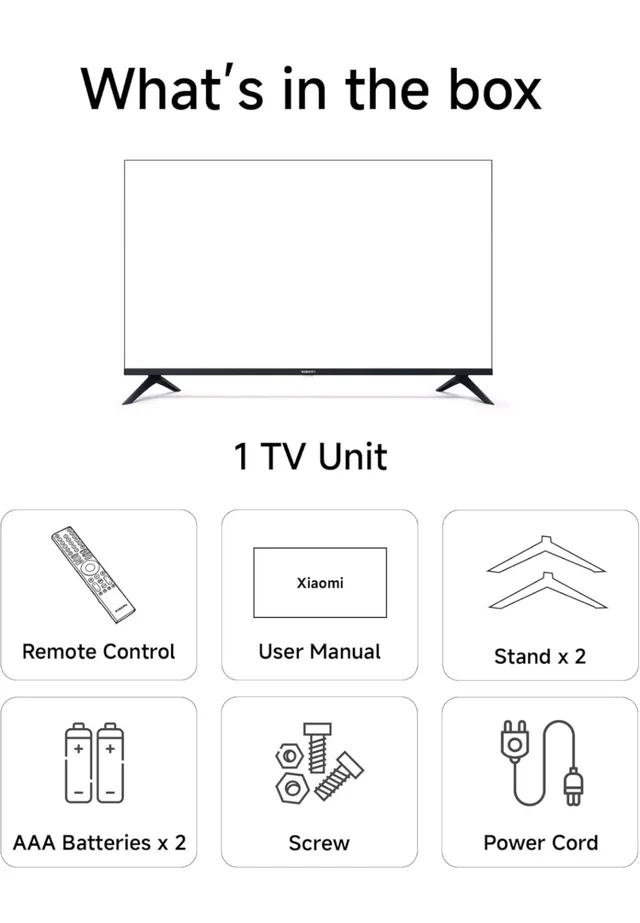Xiaomi (108 cm) 43 inch Smartchoice X 4K Ultra HD Smart | Dolby Vision | Eye Care Mode | Google TV | L43MB-AIN
Amazon's Choice