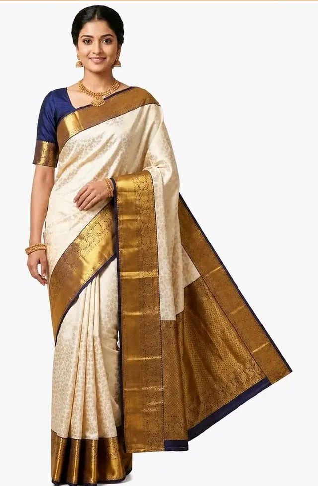 Banarasi Soft Silk Saree for Women with Unstitched Blouse Piece (5.5m Saree + 0.8m Blouse) | Traditional Ethnic Wear | Wedding, Party & Festive Silk Saree