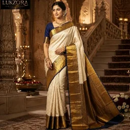 Banarasi Soft Silk Saree for Women with Unstitched Blouse Piece (5.5m Saree + 0.8m Blouse) | Traditional Ethnic Wear | Wedding, Party & Festive Silk Saree