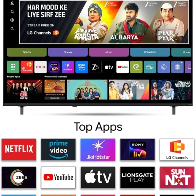 LG 108 cms (43 inches) NU87 AI Series Nano 4K Ultra HD (3840 x 2160) Smart webOS LED TV 43NU870BPLA 2026