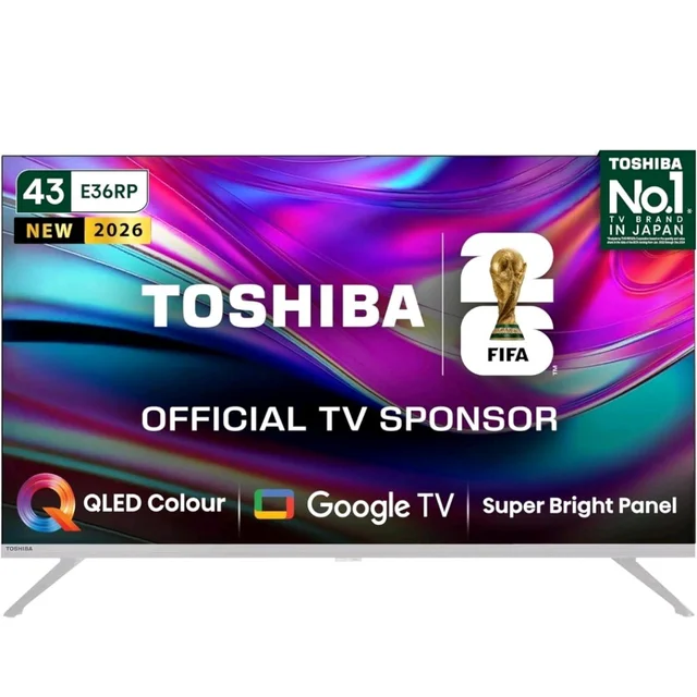 Toshiba 108 cm (43 inches) E36RP Series Full HD Smart QLED Google TV 43E36RP