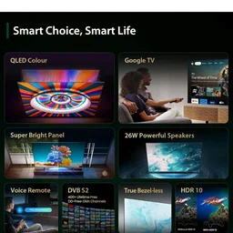Toshiba 108 cm (43 inches) E36RP Series Full HD Smart QLED Google TV 43E36RP