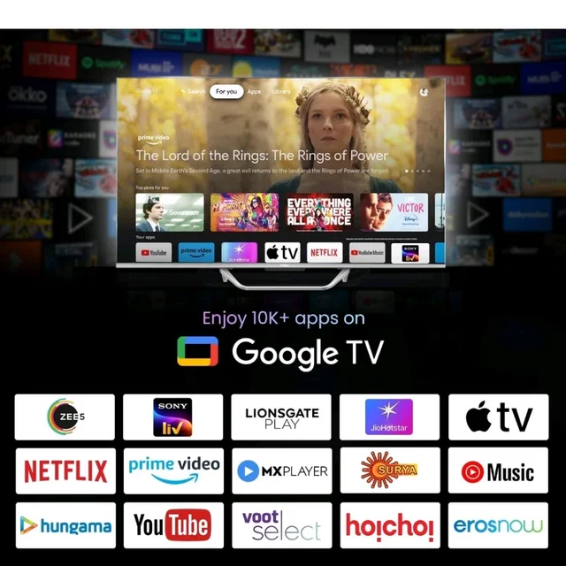 Haier 108 cm (43) S800 Series 4K Ultra HD Smart QLED Google TV 43S800QT-P (Grey