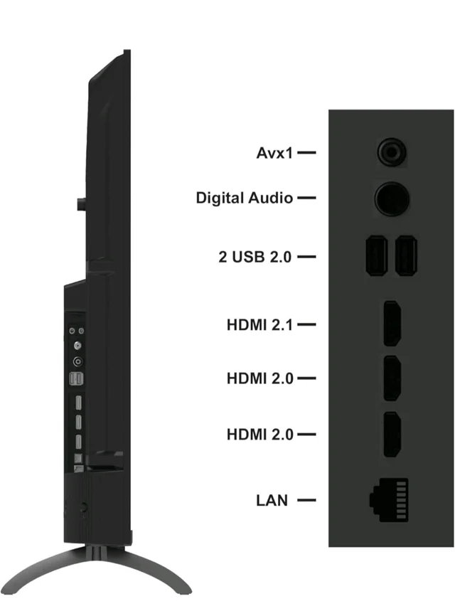 coocaa 108 cm (43 inch) Frameless QLED Ultra Smart Google TV 43Y74 Pro