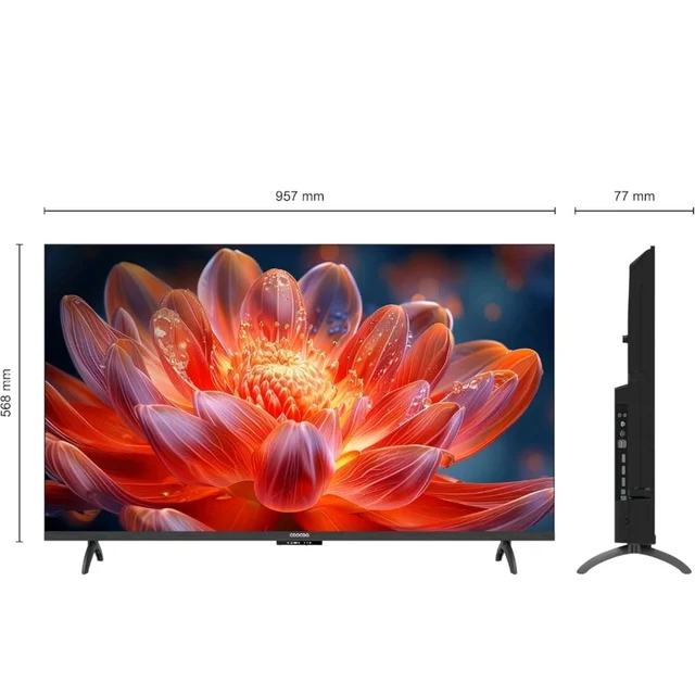 coocaa 108 cm (43 inch) Frameless QLED Ultra Smart Google TV 43Y74 Pro