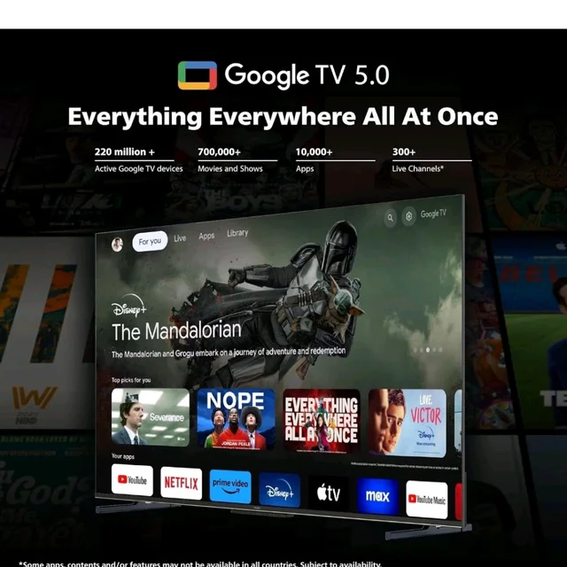 PHILIPS 109 cm (43 inches) 8100 Series 4K Ultra HD Smart QLED Google TV 43PQT8100/94