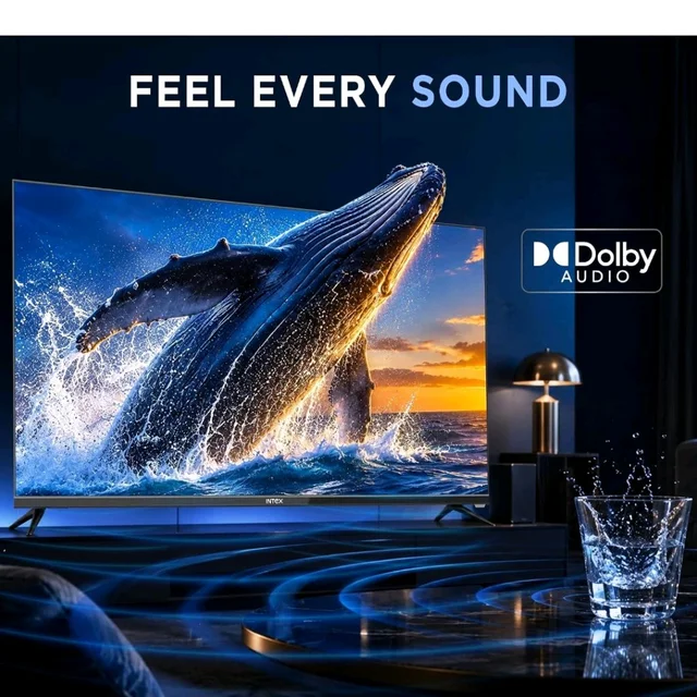 Intex 109 cm (43 Inches) Frameless Full HD Smart Google TV | Android 14 | HDR10 | 24W Dolby Audio | Google Assistant | Chromecast Built-in | LED-GFV4307